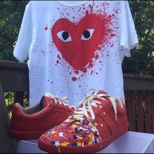 Serious ! Maison Margiela low paint splatter